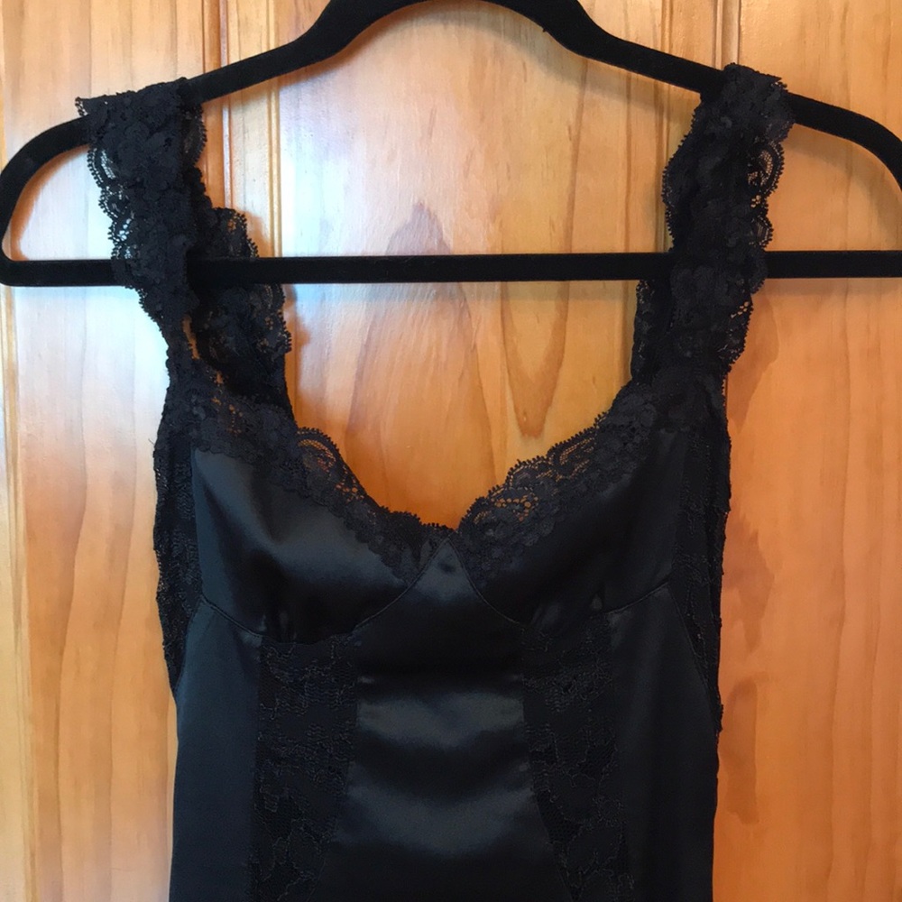 Sexy black dress.
